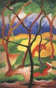 Franz Marc Weasels at Play (mk34) France oil painting artist